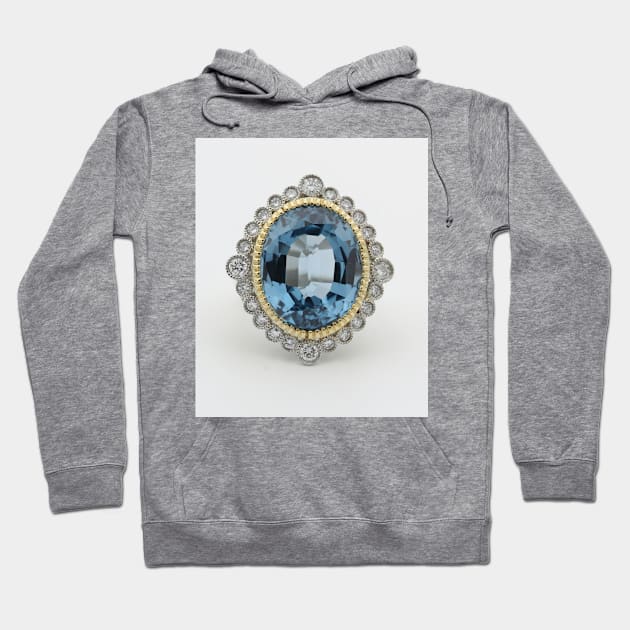 Beautiful Sapphire Diamond Hoodie by NewburyBoutique